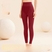 Winter Thick Warm High Waisted Slim Fit Pants for Women Solid Color Soft Comfortable Seamless Warm Autumn Clothes and Pants Set