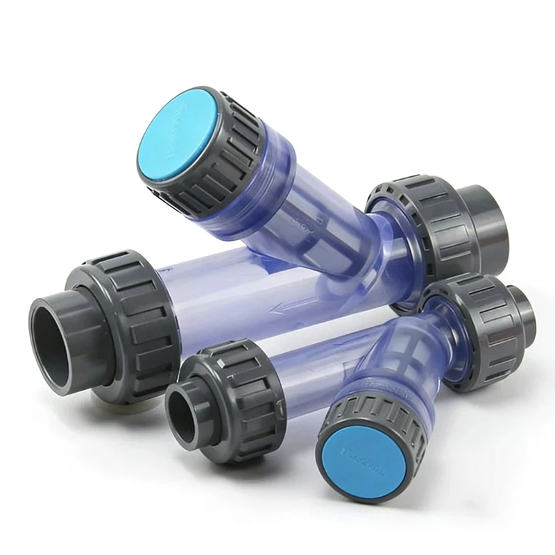

Lianshu PVC transparent filter, PVC plastic pipe filter, Y-type filter, tap water filter