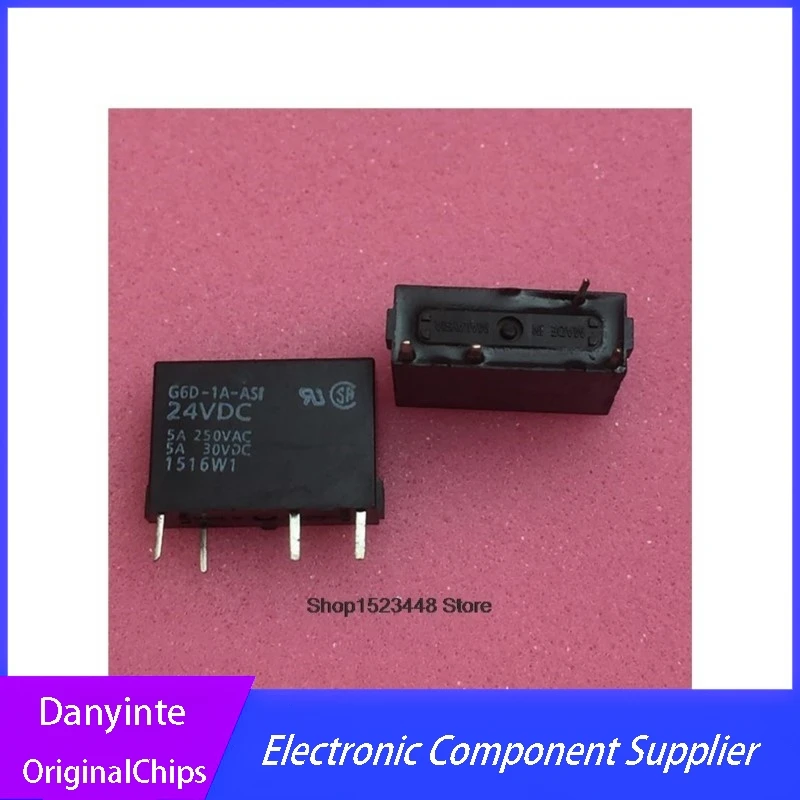 New 10Pcs/LOT G6D-1A-5V G6D-1A-12V G6D-1A-24VDC G6D-1A G6D-1A-ASI G6D-1A-AS1 G6D-1A-ASI-12VDC  G6D-1A-ASI-24VDC  4PIN  5A