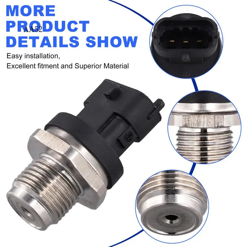 

AS-0281006164 50438237 55230827 Fuel Rail Injection Pressure Sensor For Opel Lancia For Citroen Vauxhall Alfa Romeo