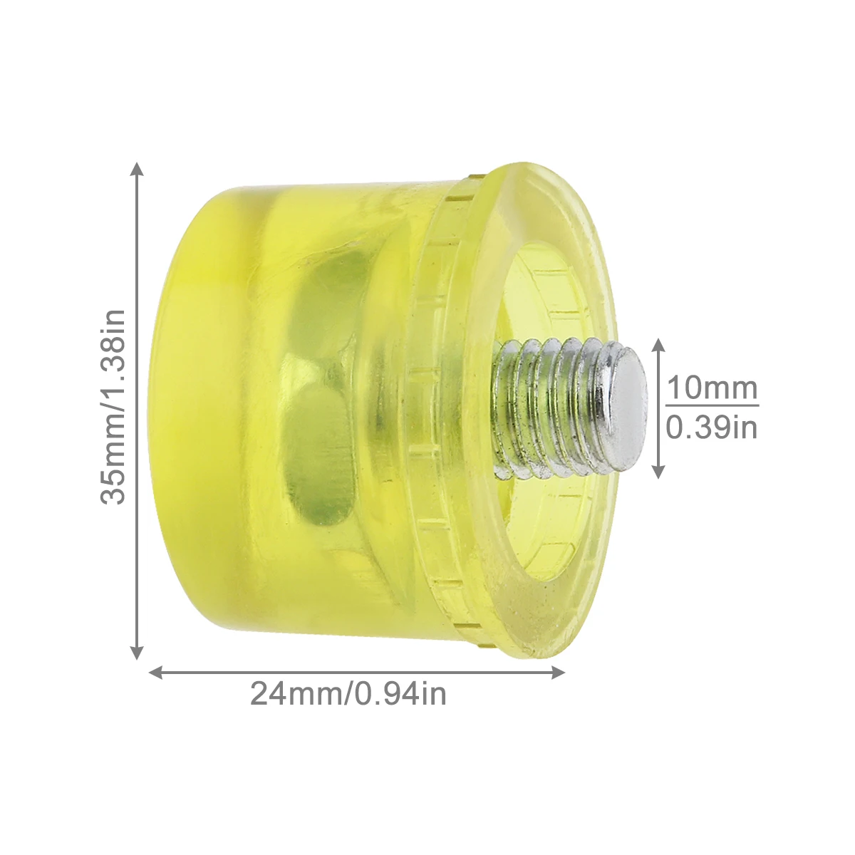Maillet Souple Double Face 30mm - Marteau Caoutchouc Nylon Avec Poignée Antidérapante Pour Vitrage Et Bricolage