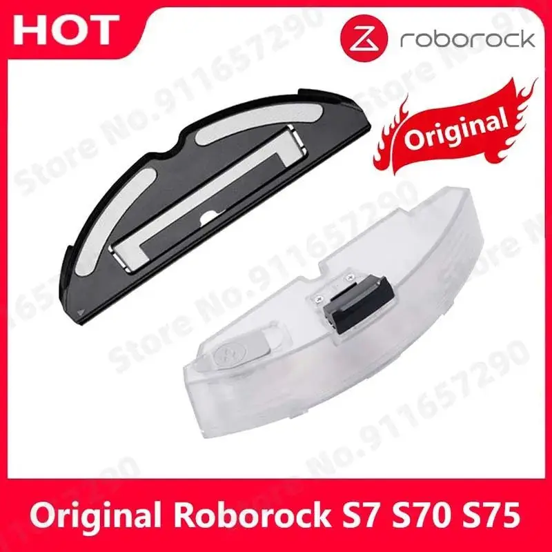 Original Roborock S7 Electrically Controlled Water Tank Mops Cloth Mount Dust Box Spare Parts Vacuum Cleaner Accessories