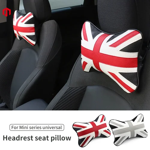Almohada de cuello para asientos de coche, cojín para reposacabezas, accesorios de asiento, almohada de seguridad Universal para Mini Cooper F56 R56 U25 F55 F60