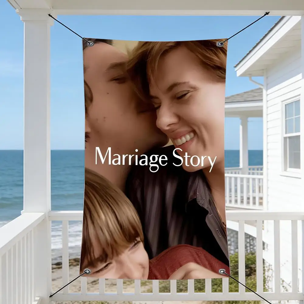 Movie M-Marriage S-Story Flags Cozy Home Flag 4 Grommets Anti-Wrinkle Waterproo  Indoor