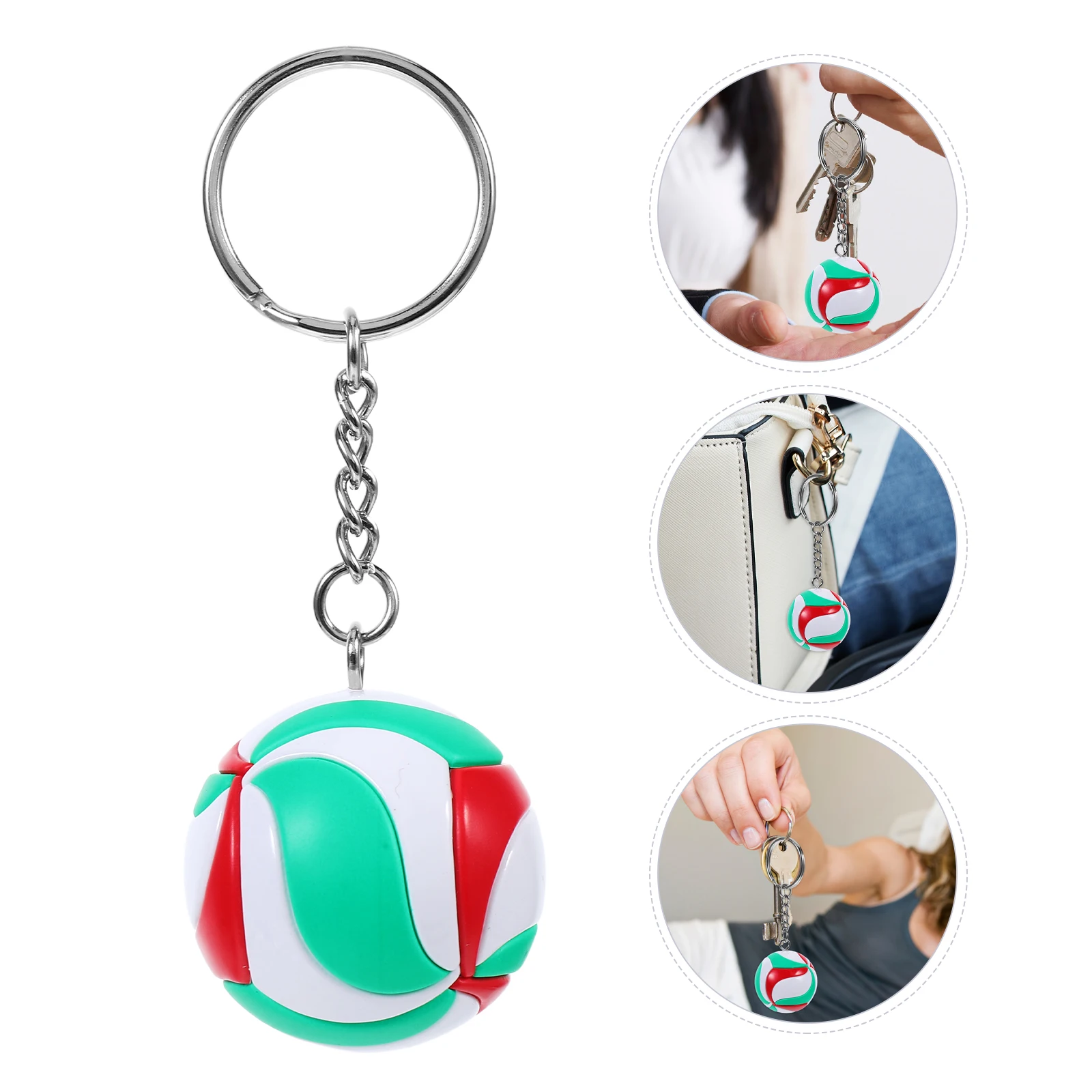 

Volleyball Keychain Fashion Sports Charm for Backpack School Bag Decoration Volleyball Accessories for Teen Players