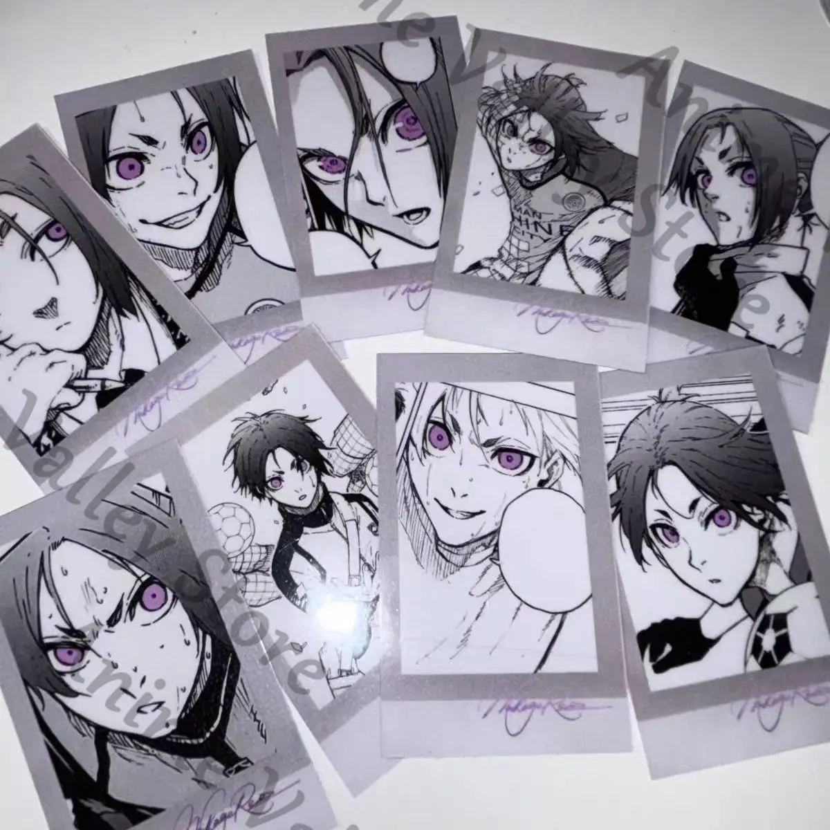 BLUE LOCK Anime Mikage Reo Chigiri Yukimiya Kenyuu Ranze Kaiser Rin Ness Cosplay Klare Echtzeit-Bildkarte Cartoon-Karten Weihnachten