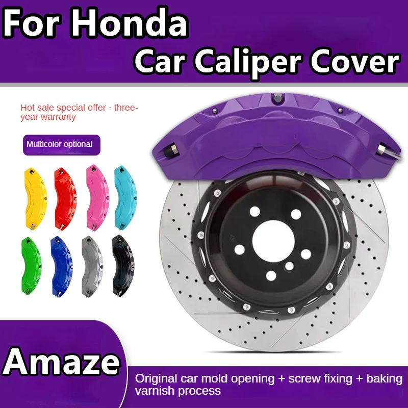 For Honda Amaze Brake Caliper Cover Aluminum Alloy Front Rear Wheel Modification Kit