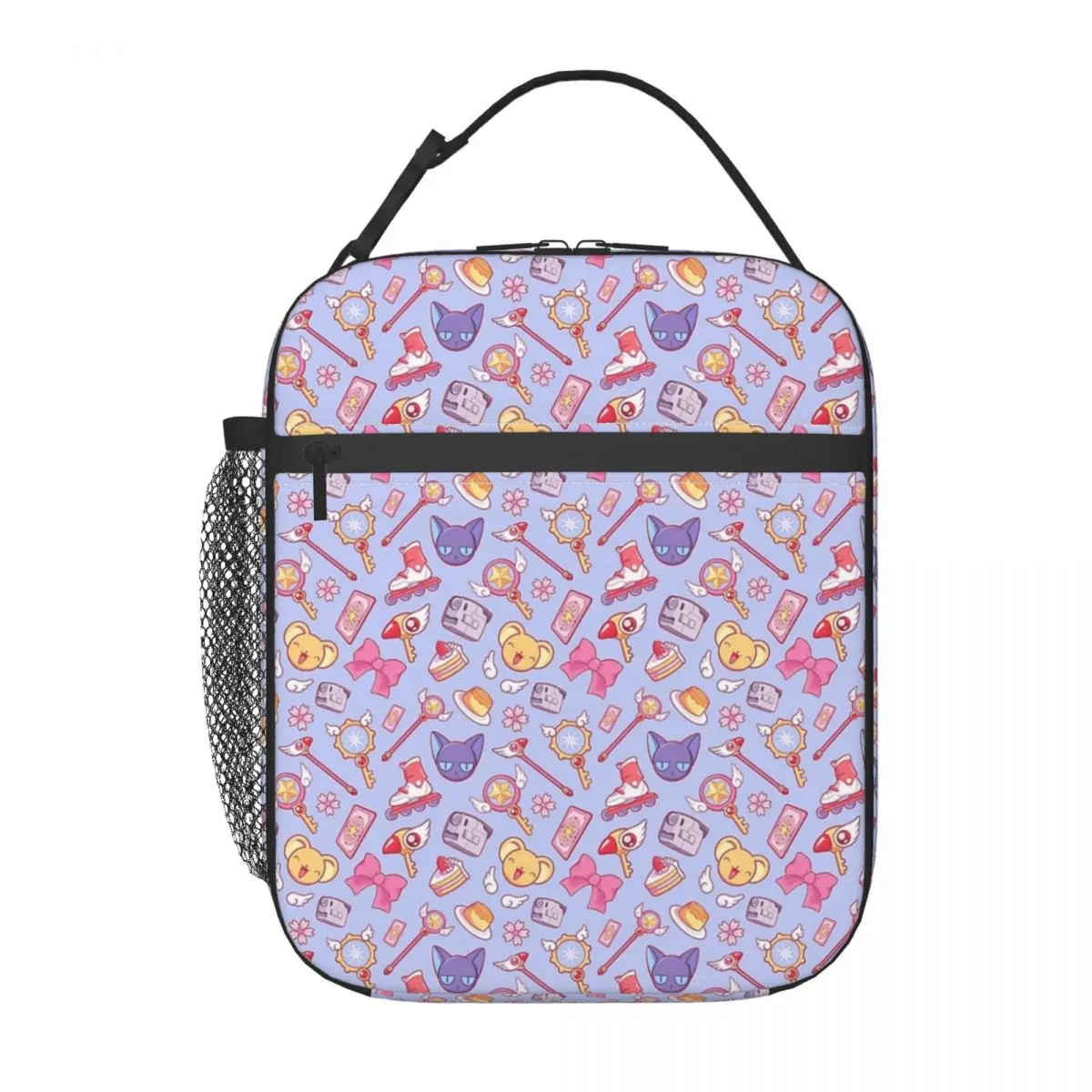 Sakura Card Captor - Violet Insulated Lunch Bag for Women Kids Portable Food Boxes Thermal Lunch Box Tote