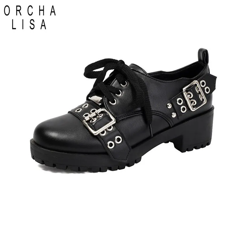 

Женские туфли-лодочки Orcha Lisa на каблуке 4.8 см и платформе 2.5 см, с ремешком, повседневные, большие размеры 43, 44, 45, 46 (US15), черные, коричневые, комфортные