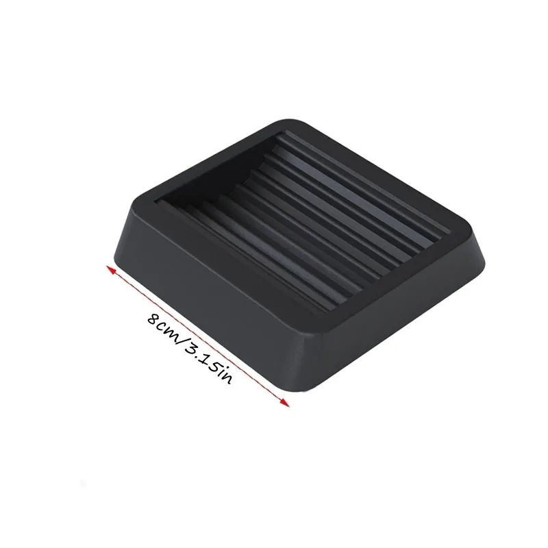 4pcs Not Slip Furniture Wheel Stopper Rubber Chair Caster Cups Floor Protectors Vibration Dampening Install Floor Protectors set image 2