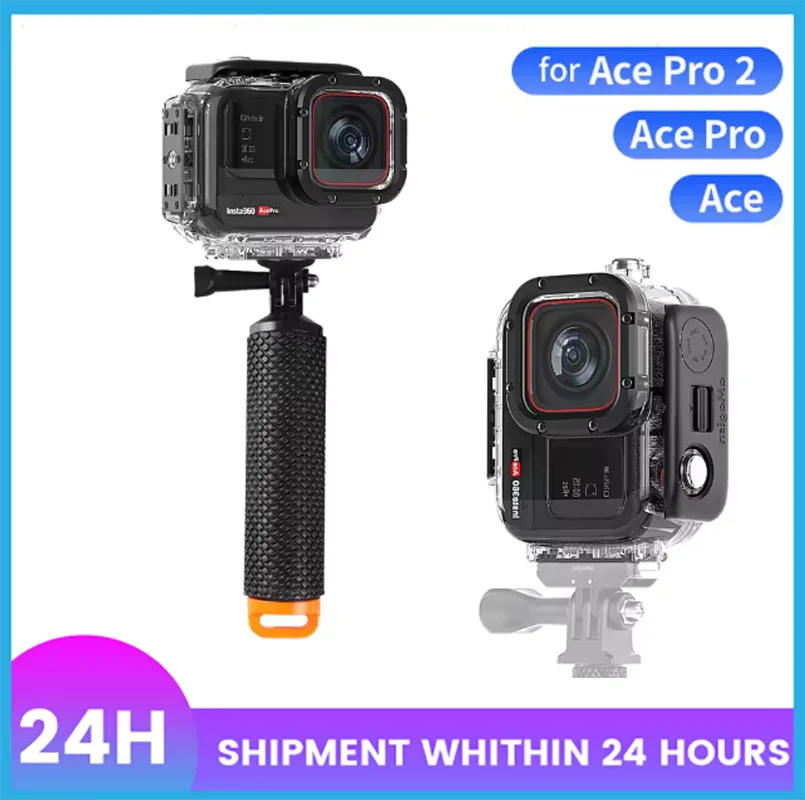 

aMagisn 60M Dive Case For Insta360 Ace Pro/Pro 2 Waterproof Housing Shell tective Cover Protective Shell for Action Accessories