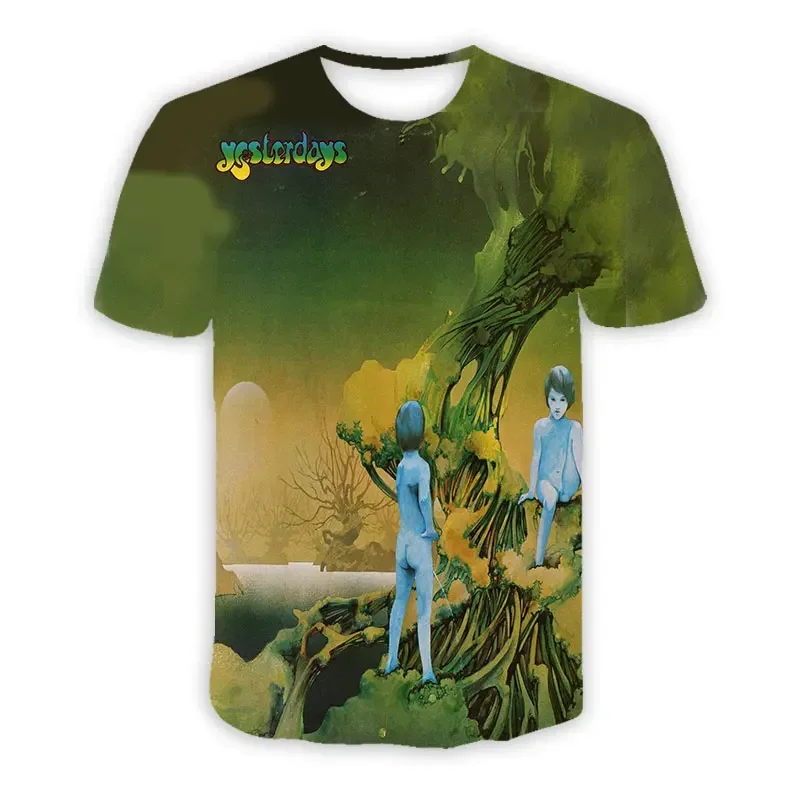 YES Band 3D Print Sport Breathable Quick-dry Men T-shirt Rock Hip-hop Punk Heavy Metal Casual Street Parent-child Short Sleeve