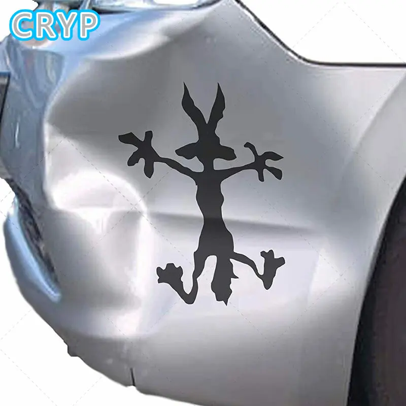 Vinyl Dent Repair Car Decal Wile E Coyote Decal Motorcycle Racing Notebook Computer Helmet Surfing Camping Car Die Cut Decal