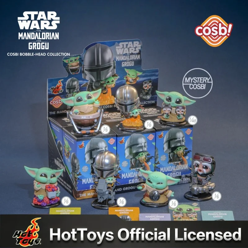 本物のホットトイズ-スターウォーズ-マンダロリアン-グローグ-コスビ-ブラインドボックス-ミニコレクション-ドールフィギュア-デスクトップオーナメント-ギフト