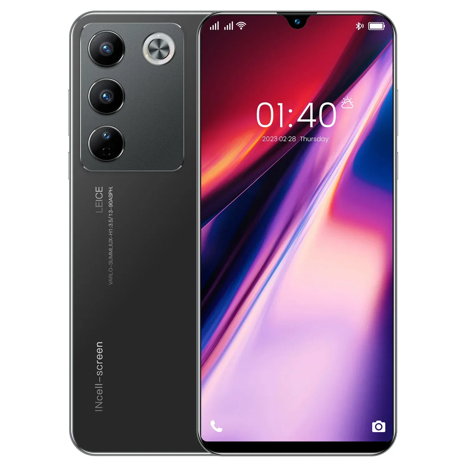 Nuevo V27e Smartphone 7,3 pulgadas 2 + 16G cámara HD Android 5G teléfonos portátiles teléfonos móviles Smartphone barato Celulares Gamer