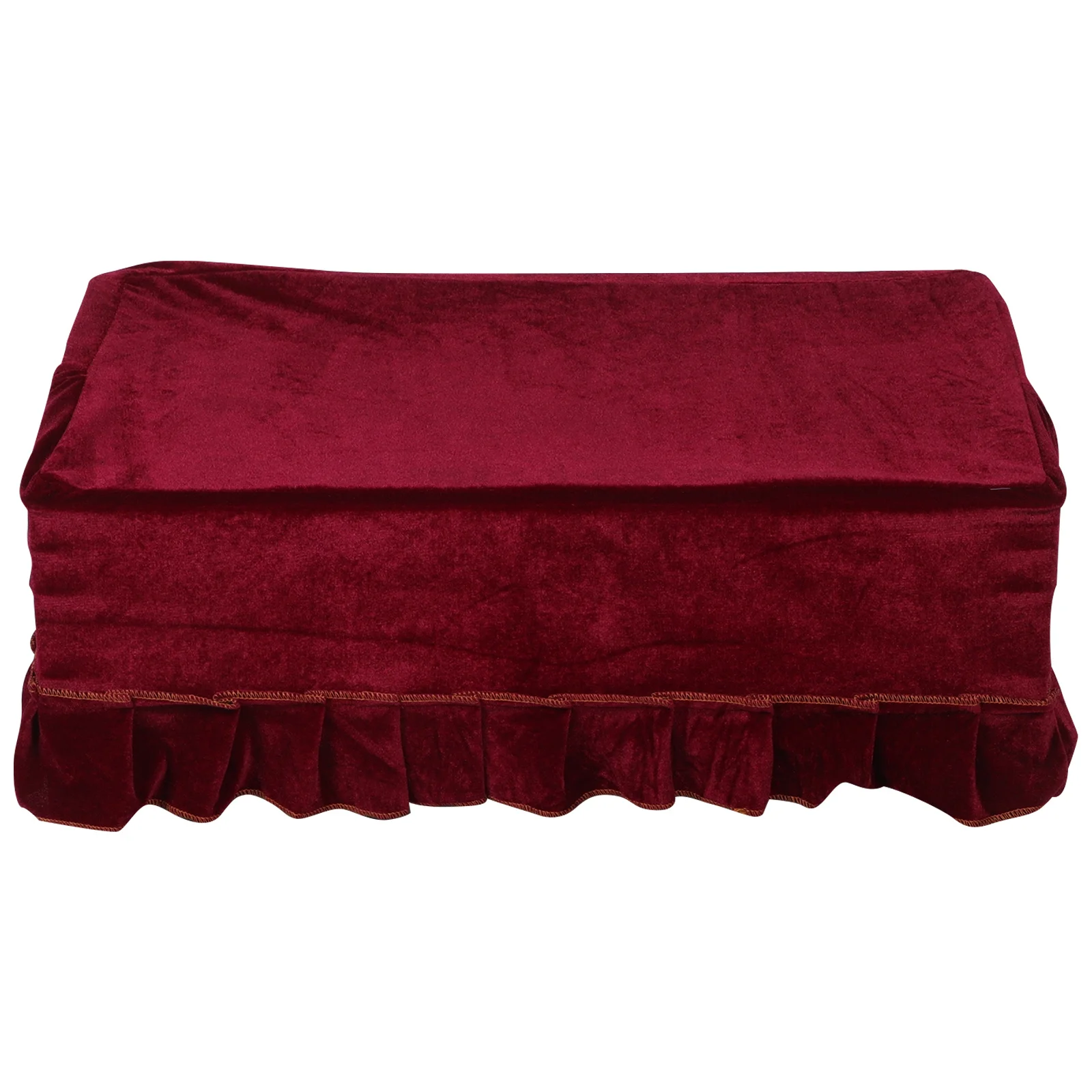 

Macrame Piano Bench Cover Stretch Upholstered Protector Single Seat 23.6x15.7 Inch Elastic Anti-Slip Washable Pleuche Chair