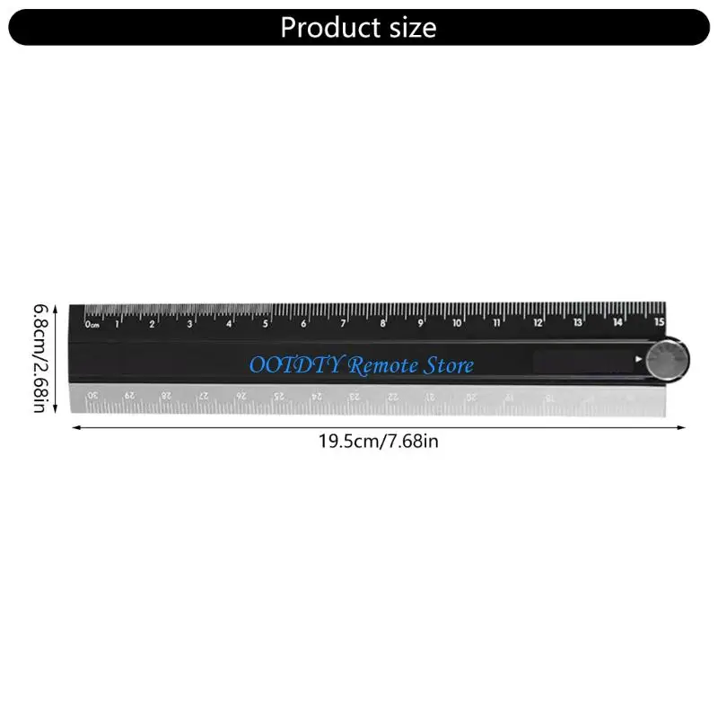  Folding Aluminum Alloy Ruler For Office Classroom Engineering Drafting