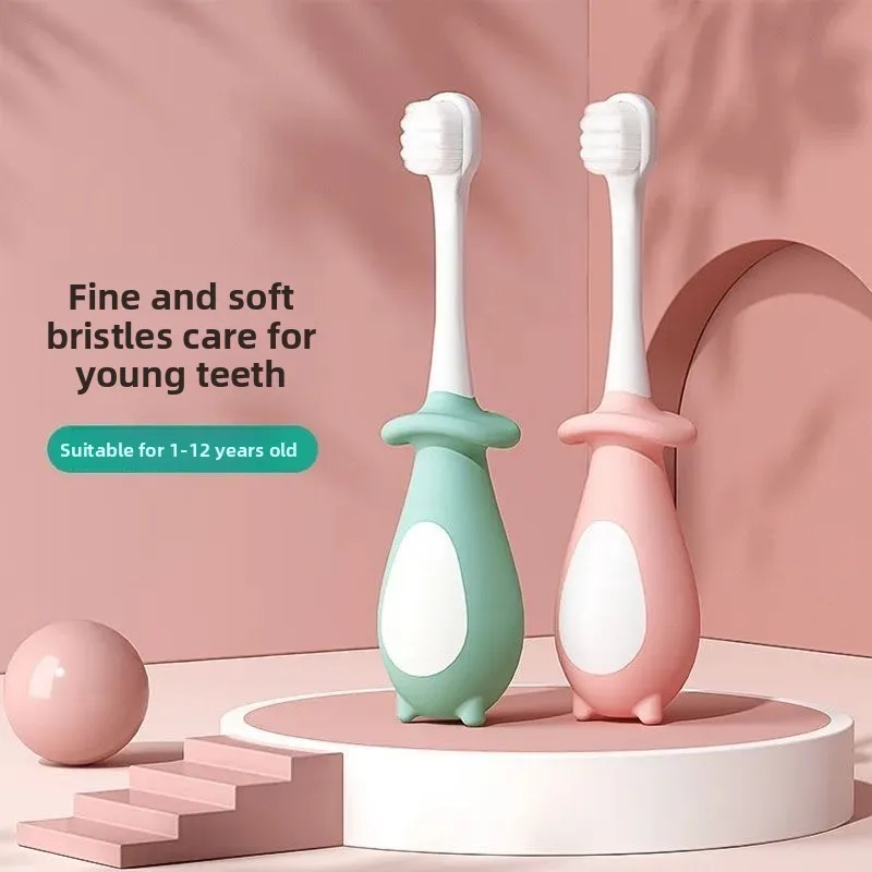 

New Soft-haired Small Head Wavy Head 1-10 Year Old Baby Cartoon Children's Toothbrush