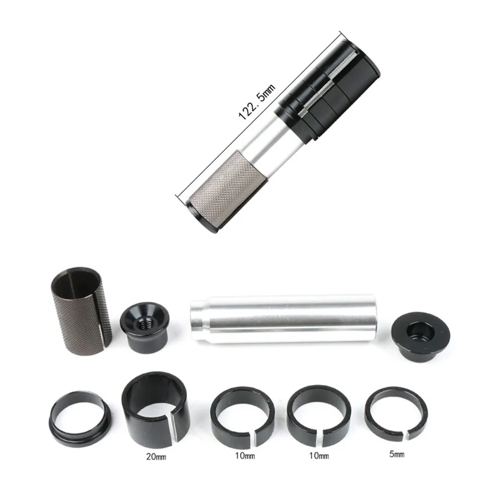 

Mountain Bike Fork Stem Extender 50Mm Adjustable Handlebar Riser Aluminium Alloy Lightweight Easy Install Black Color Bike Stem