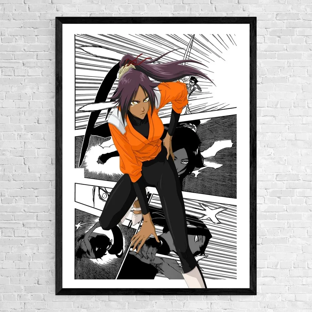 Set of 6 Comic Wall Art Poster Japanese Manga Bleach Canvas Painting Print Ichigo Canvas Picture for Home Wall Decor Cuadros