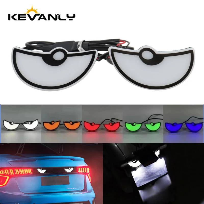 

2 шт. автомобильный светодиодный светильник «Демон глаз» полукруглый орлиный глаз мотоциклетный хвост декоративные фонари динамический стробоскоп указатель поворота универсальный