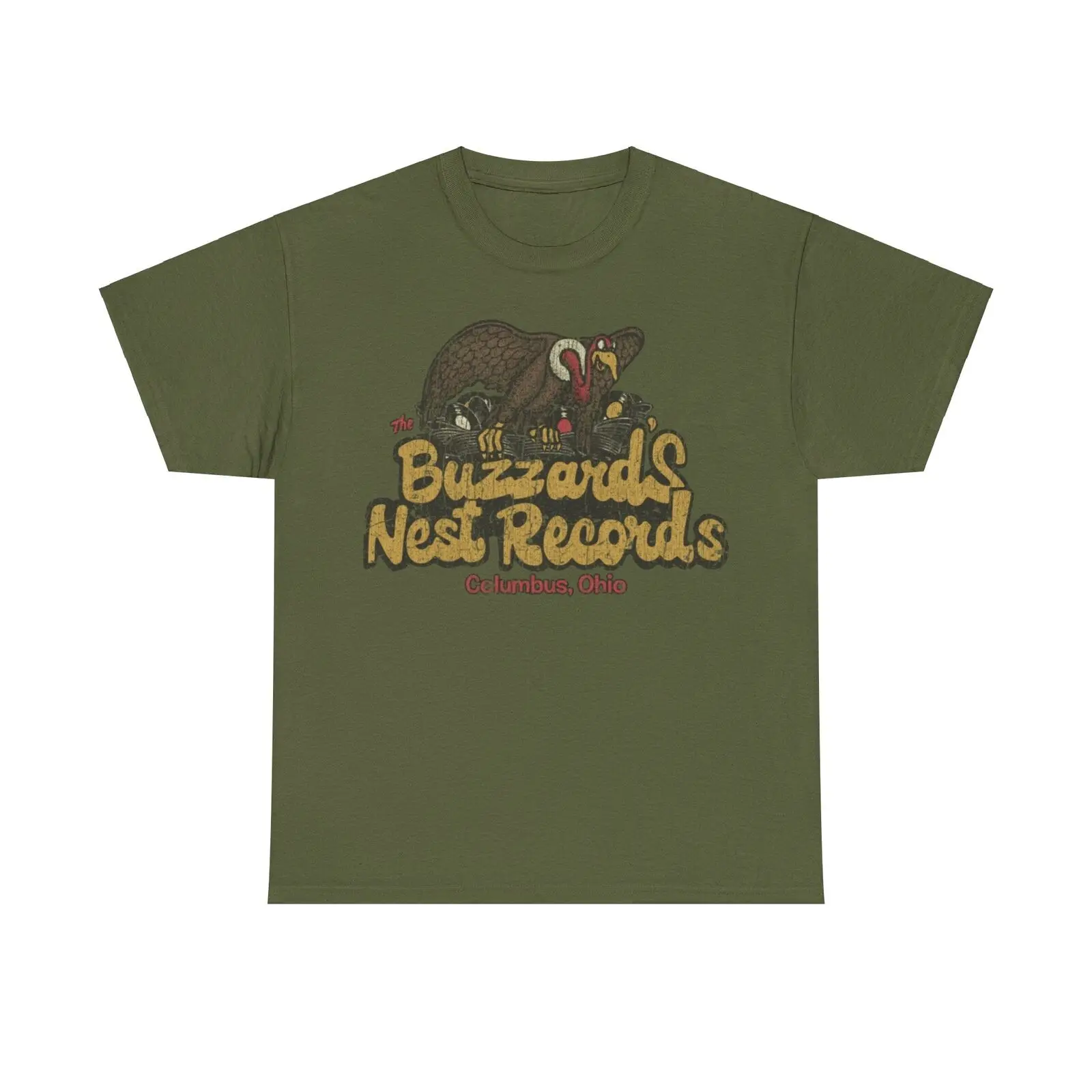 Buzzards Nest Records 1976 Colombis Ohio Nostalgic T-shirt