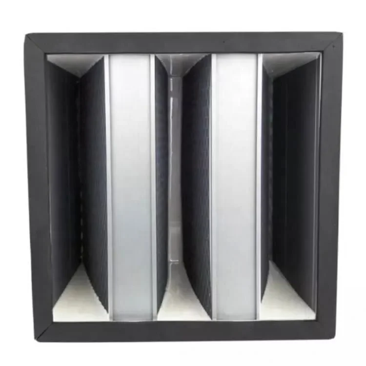 

Light Weight Small Resistance Abs Plastic Frame W Type V Shape HEPA Filter V Bank Filter