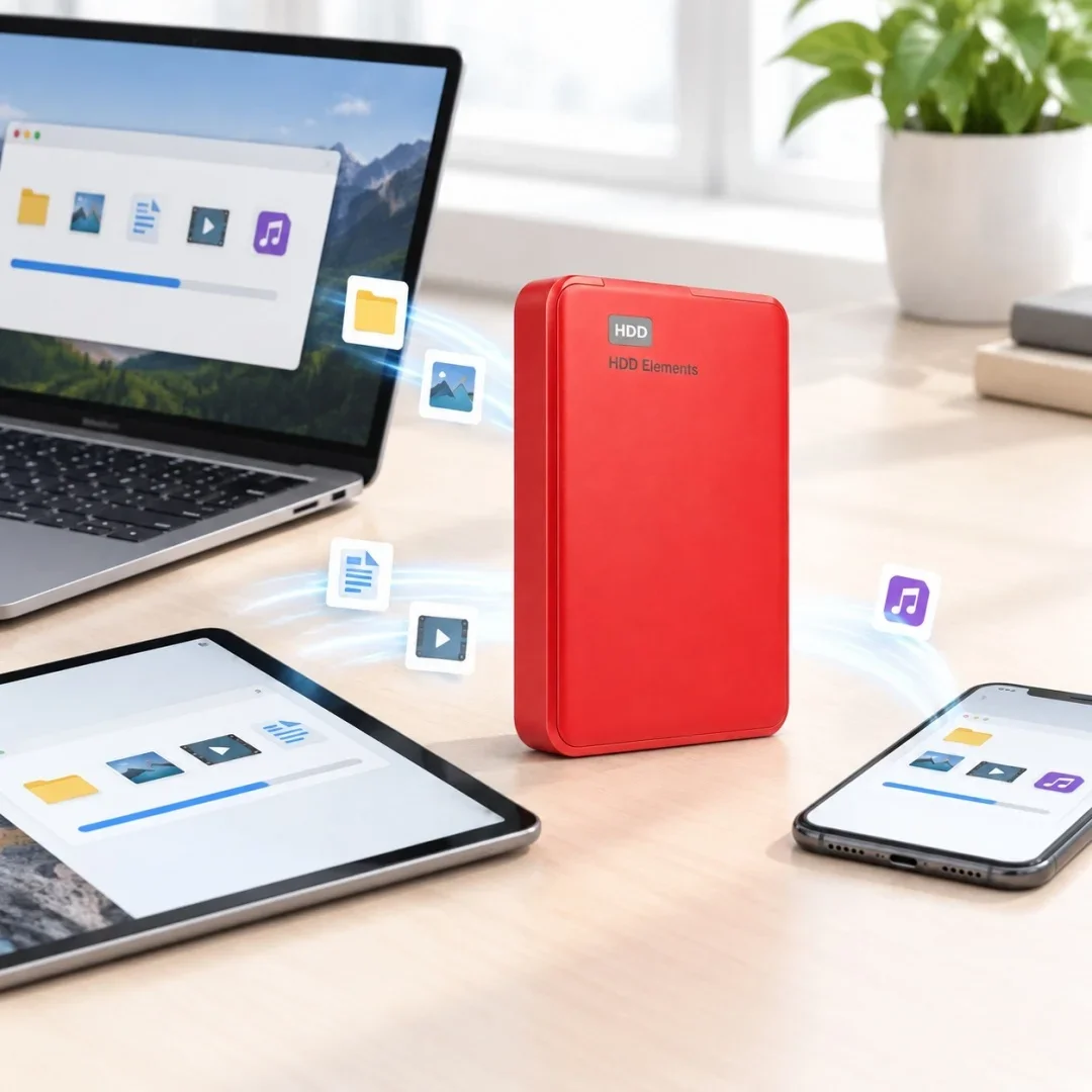 USB3.0 High Speed Portable External HDD, Reliable Data Backup Hard Drive for Laptop, Desktop PC, 500GB,1TB,2TB,4TB Available