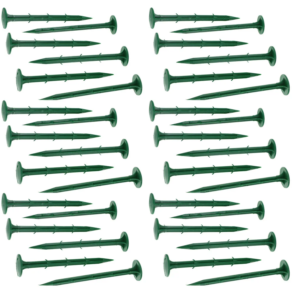 150 pezzi di plastica da giardino pali 8 cm picchetti a terra per tela a prova di erba parasole rete telone fissaggio giardino esterno
