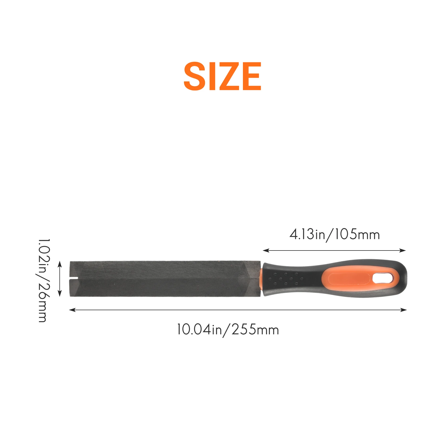 6 Inch Pruning Saw File T12 Bearing Steel Fine-Tooth Rasp File Carpentry Woodworking Hand Tool with TPR Handle