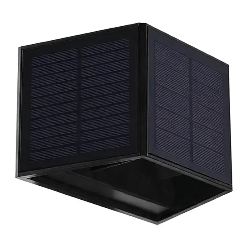 LED Courtyard Garden, Balcony Atmosphere Up and Down Luminous Solar Wall Lamp Waterproof Outdoor Lamp Decorative Wall Washer
