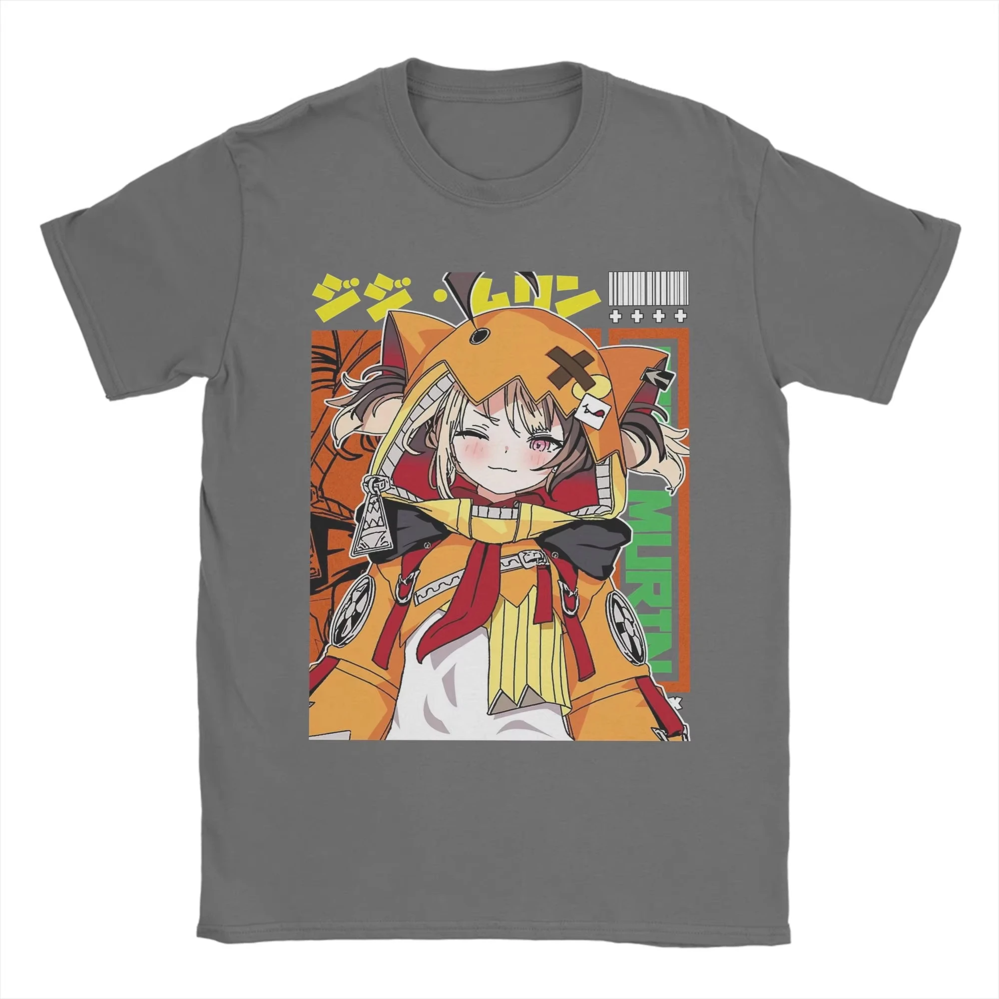 Gigi Murin Justice Hololive Grafik-T-Shirt für Herren, 100 % Baumwolle, Rundhalsausschnitt, kurze Ärmel, originelles Unisex-Streetwear-T-Shirt. – Detail 6