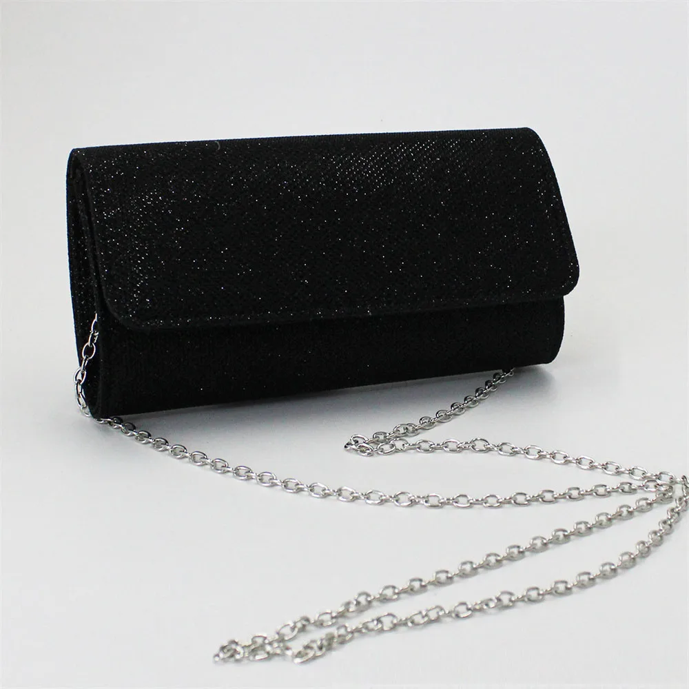 Bolsa de jantar com corrente incrustada de diamantes para mulheres, moda minimalista, bolsa axilas para celular