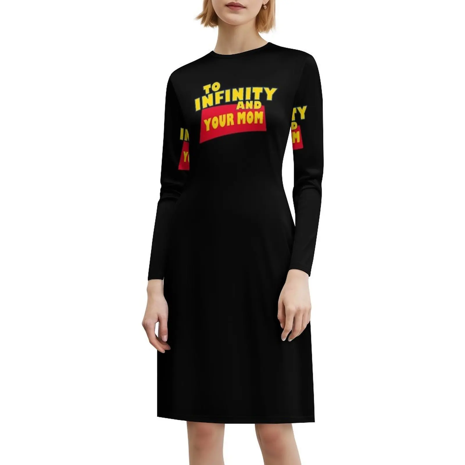 فستان To Infinity and Your Mom مزين بالزهور للنساء للربيع والصيف فستان كاجوال للحفلات Lightyear Buzz Lightyear Lightyear #6