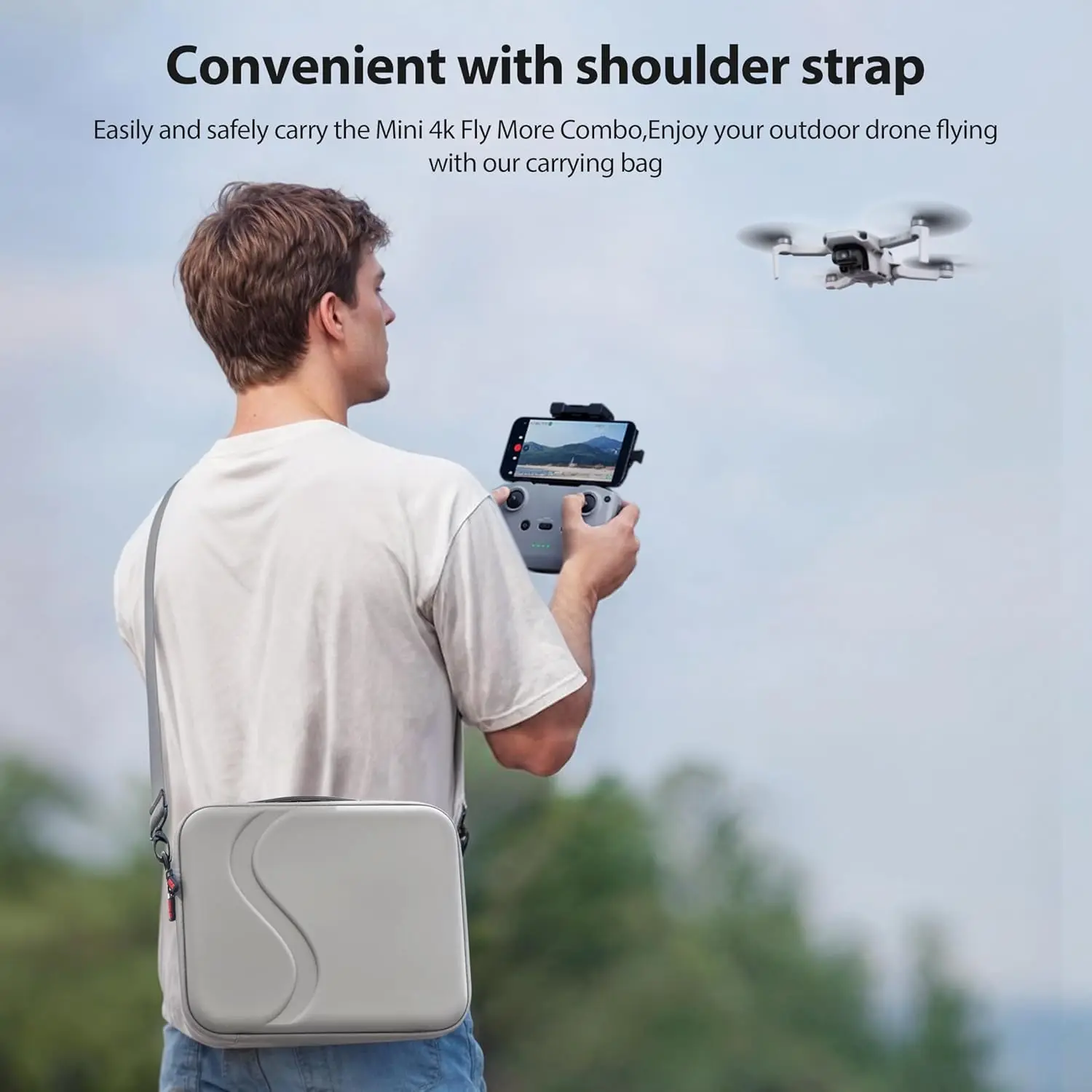 PEKREWS Mini Estuche 4K, Mochila Portátil Mini 2 SE Compatible con Controlador DJI RC N1, Bolsa de Viaje para Dron para Hub de Carga y 3 Baterías, Estuche de Transporte Impermeable PEKREWS Mini Estuche 4K, Mochila Portátil Mini 2 SE Compatible con Controlador DJI RC N1, Bolsa de Viaje para Dron para Hub de Carga y 3 Baterías, Estuche de Transporte Impermeable
