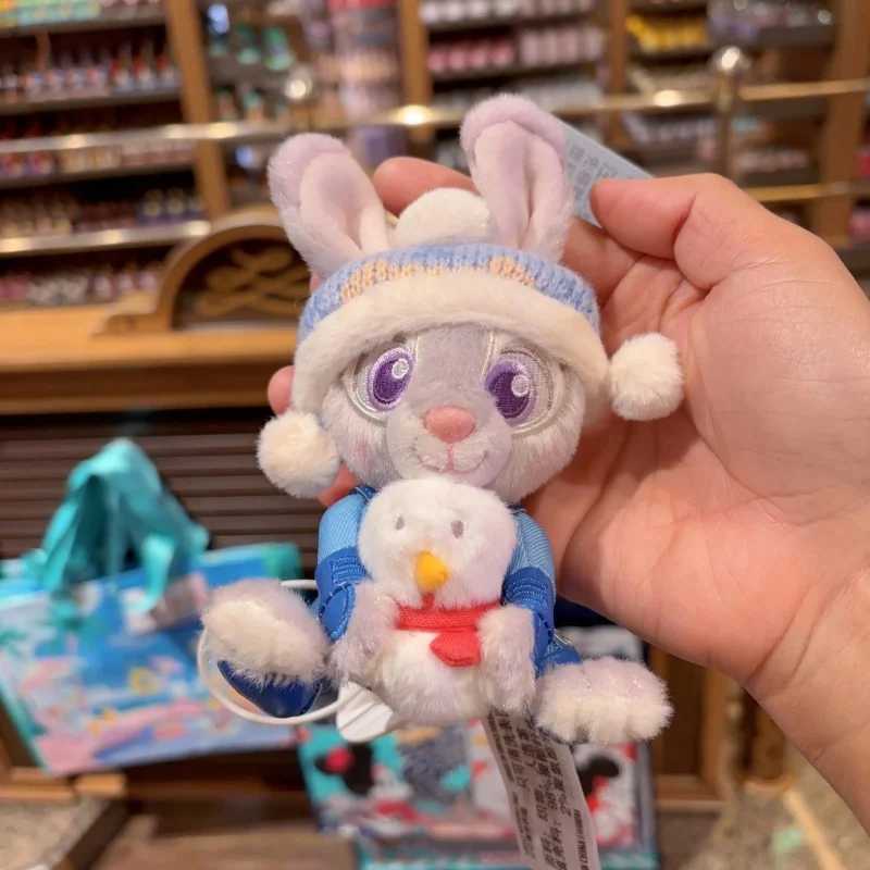 

Disney Shanghai Zootopia Nick Judy Soft Plush Keychain Winter 2025 Collection Christmas Themed Stuffed Pendant Gift For Adults