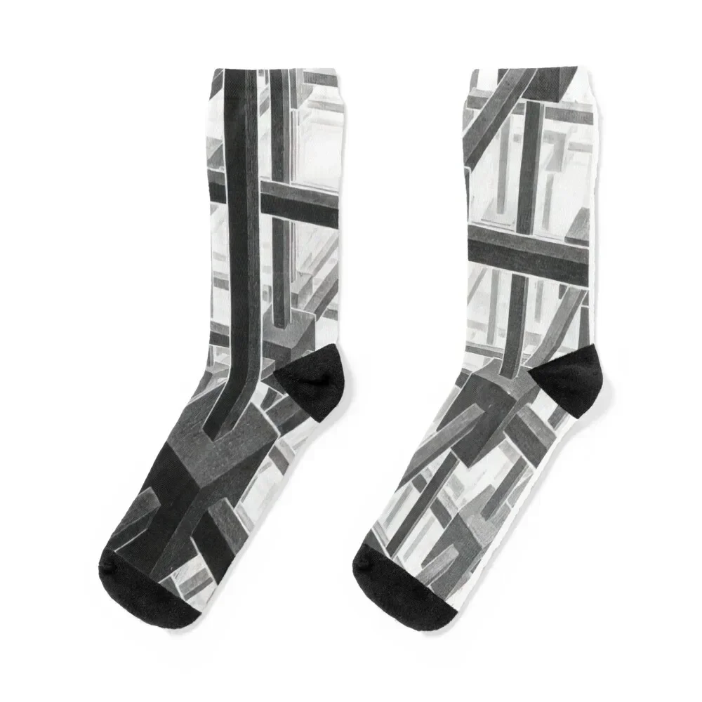 

M.C. Escher - Cubic space division - 1953 Socks man anime cool basketball Mens Socks Women's