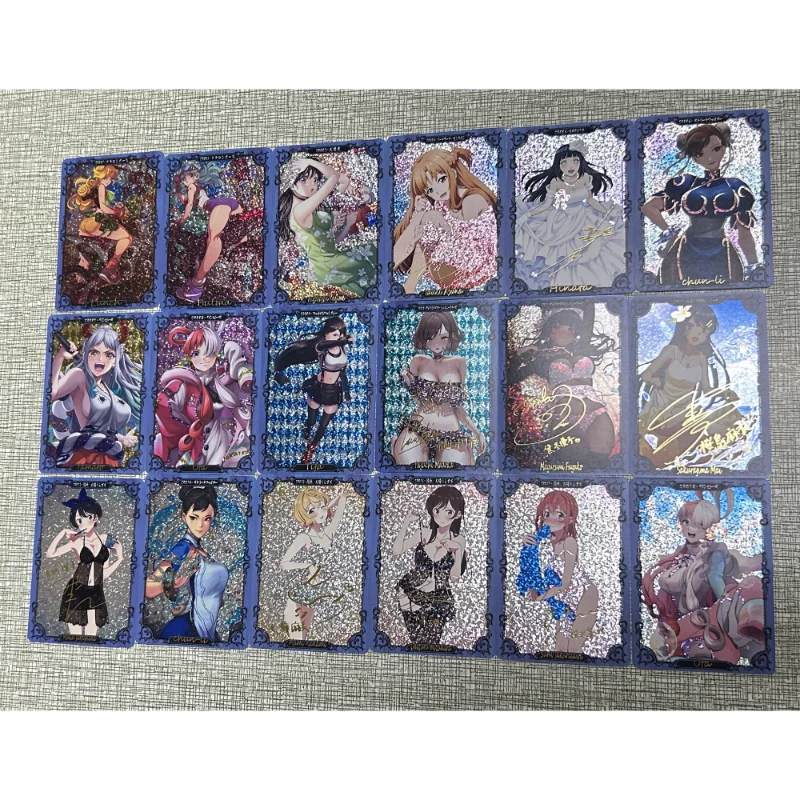 18Pcs/set Anime Heroine Signature Flash Cards Sakurajima Mai Mizuhara Chizuru Uta Classic Anime Game Collection Cards Gift Toys