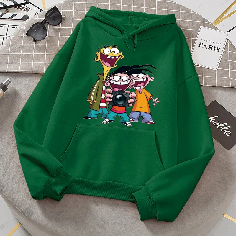 Повседневная толстовка Ed Edd N Eddy The Mis-Edventures, стильная уличная одежда, удобная футболка, женская футболка с длинным рукавом, специальная новинка
