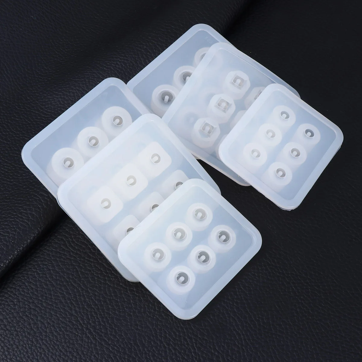 

6pcs Beads Making Silicone Jewelry Casting Molds Set For Necklace Bracelet Keychain Pendant Charm Uv Resin Epoxy Clay Bead Molds