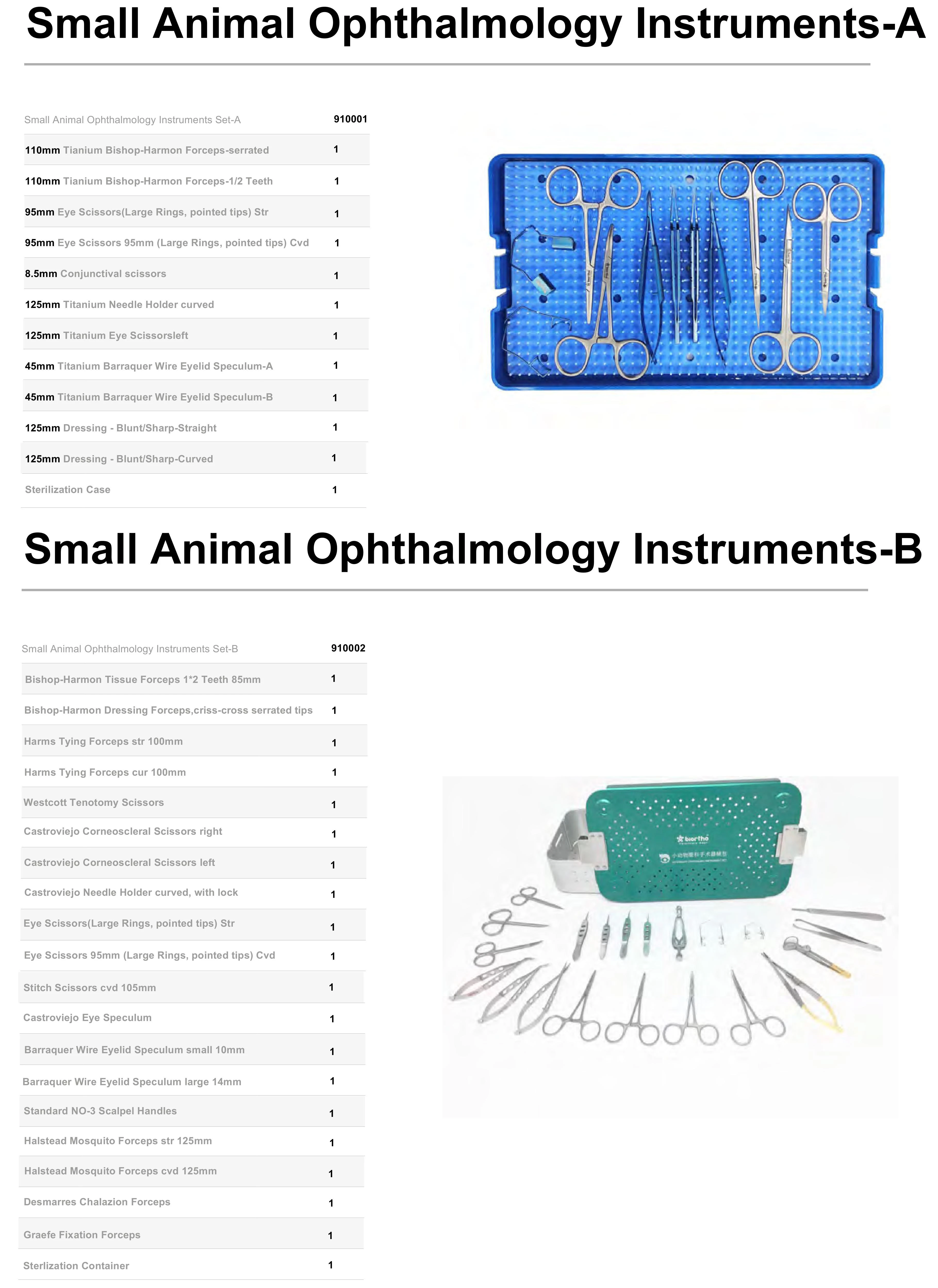 High Quality Veterinary Small Animal Ophthalmology Instruments YSVET-Y002