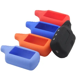 jingyuqin Color Rubber Silicone Remote Car Key Case Cover For Original Starline B9/B91/B6/B61/A91/A61/V7 LCD Protection Replace