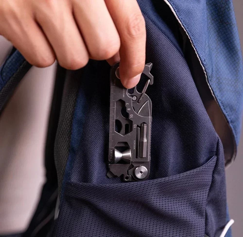 Herramienta multifuncional de bolsillo para exteriores, 2,0