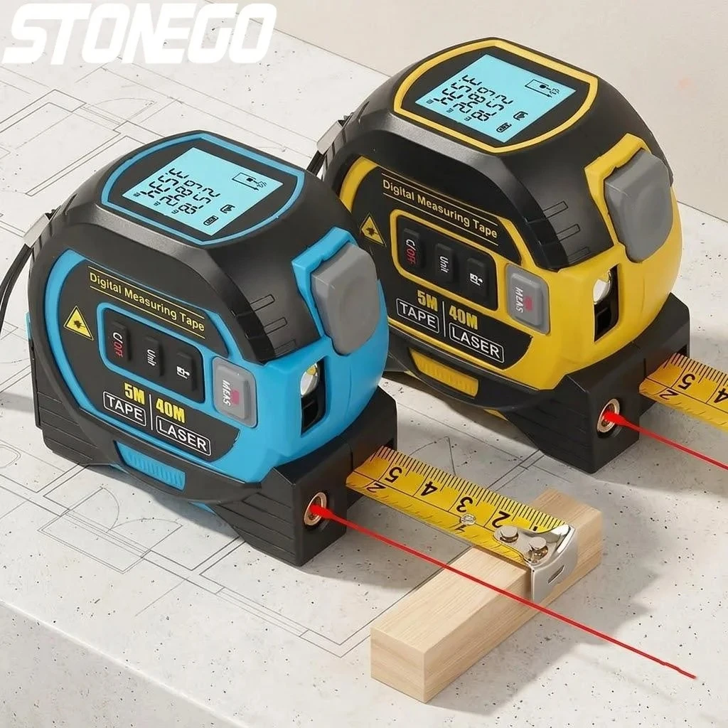 

3 in 1 Laser Tape Measure 40m 60m Infrared Laser Distance Meter High Precision Measuring Tool