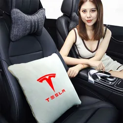 Throw Pillow Car Chair Quilt Dual-purpose Pillow Quilt Dual-purpose Two-in-one Folding For tesla model 3 X S Y Car Accessories