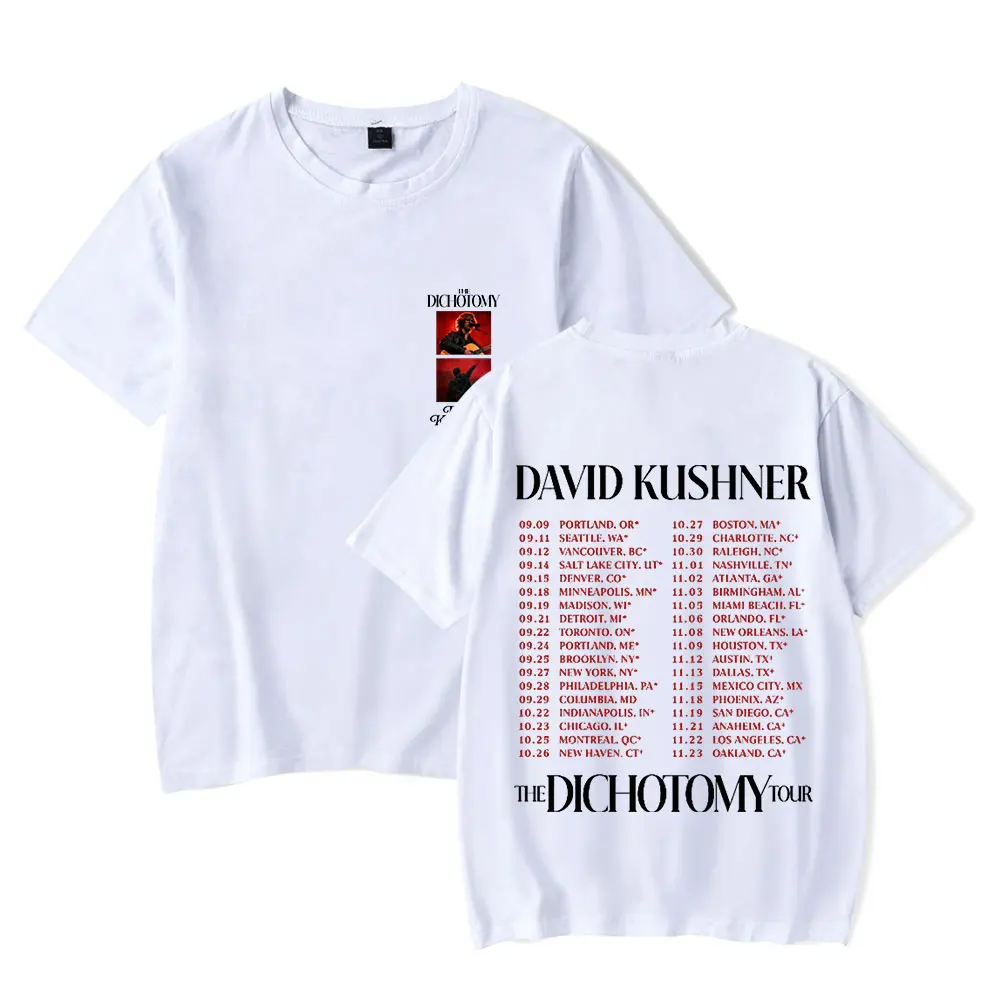 David Kushner The Dichotomy Tour Merch Tee Shirt Man/Woman  Fashion Style Crewneck  Short Sleeved  HipHop Streetwear