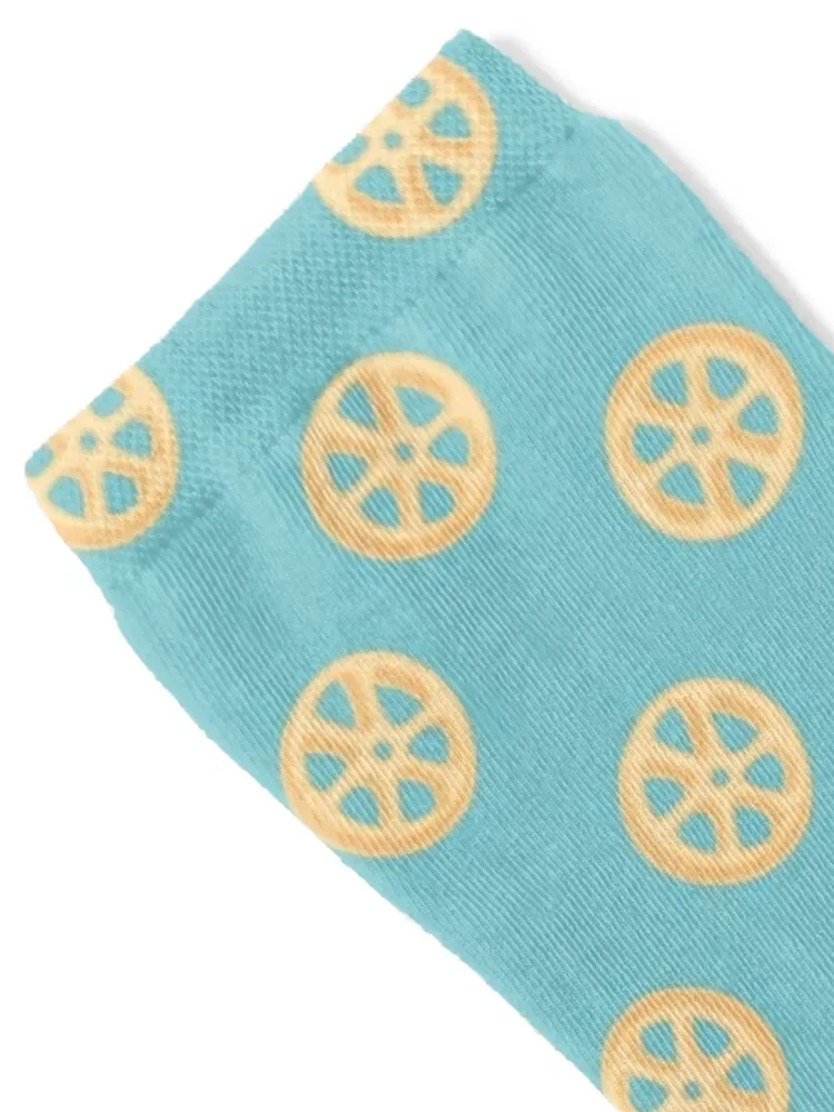 Rotelle Pasta Pattern Socks Thermal man winter Novelties Socks Man Women's