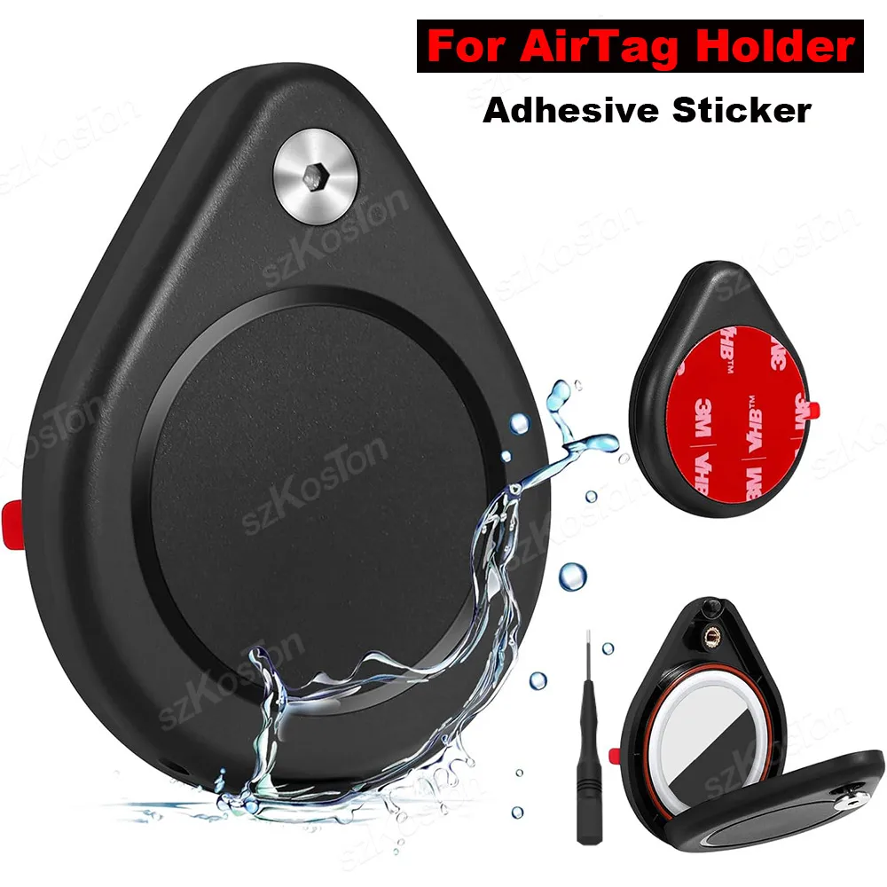 

Для AirTag держатель IPX8 водонепроницаемый защитный чехол с клейкой наклейкой для Airtags крышка багажа велосипеда удаленный дрон камера автомобиль