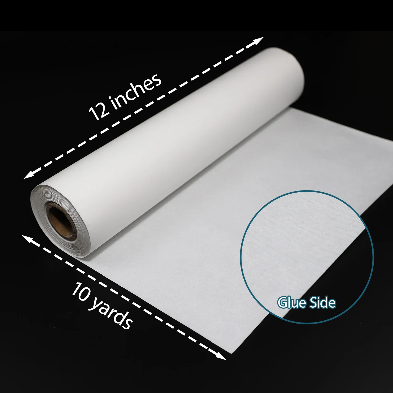 30cm X 9.14m Double-Sided Fusible Webbing with Paper Backing Lightweight for Fabric Applique Quilting And Crafting