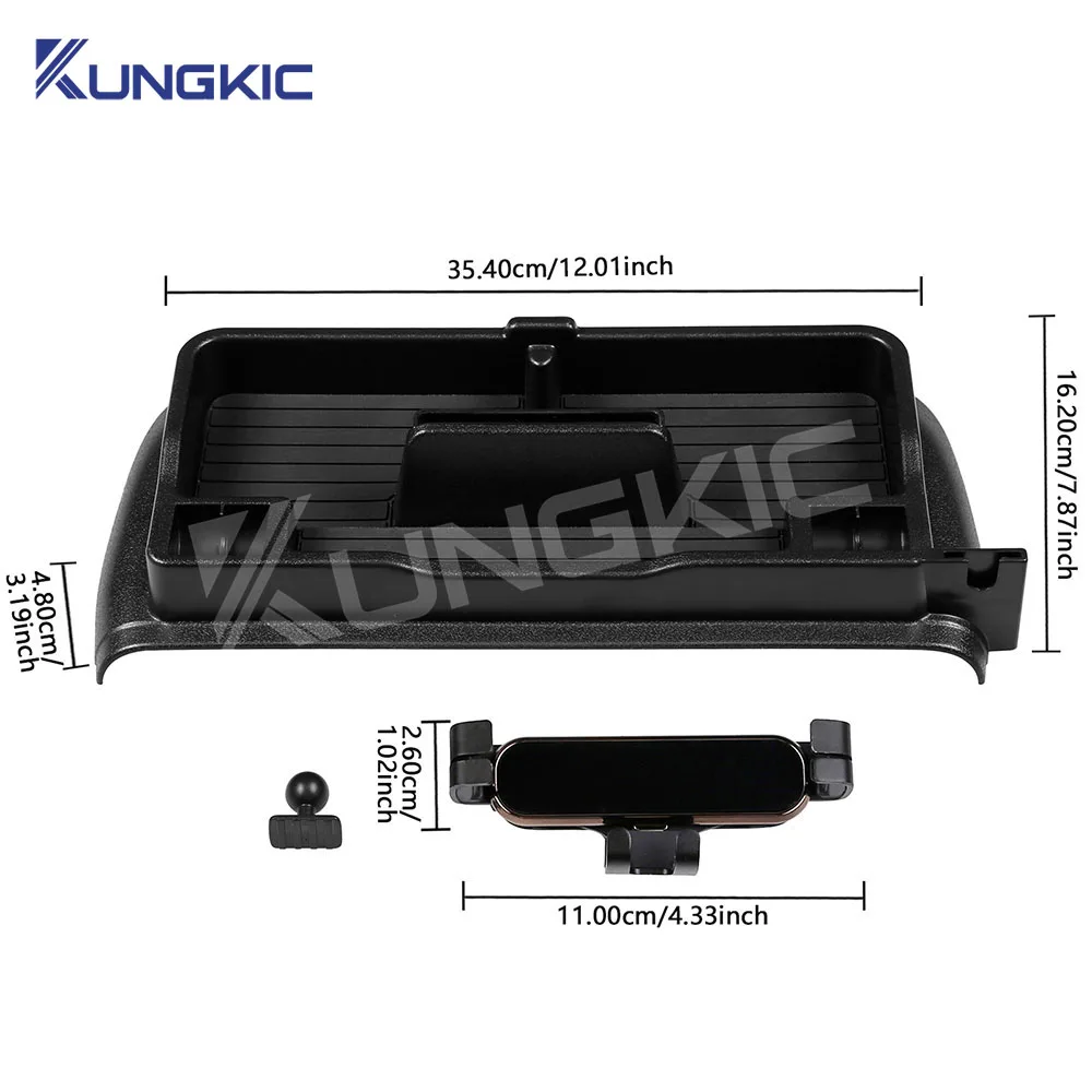 Dashboard Storage Box For Suzuki Jimny JB64 JB74 2018 2019 2020 2021 2022 2023 2024 2025 Car Console Hidden Tray Phone Holder